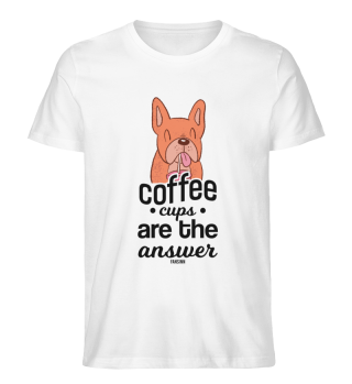 Coffee drinker dog owner