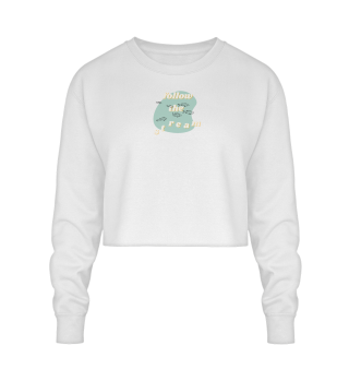 Crop Sweatshirt mit Spruch