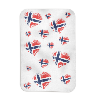 Herz Flagge Heimat Liebe Norwegen norway geschenk