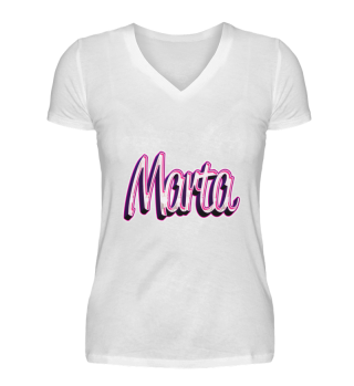 Marta Vorname Name pink Graffiti