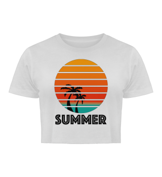 Summer Damen Crop-Shirt