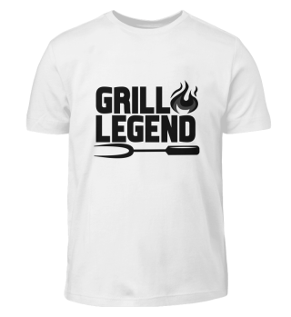 Grill Legend Cool Masculine Barbecue BBQ Slogan