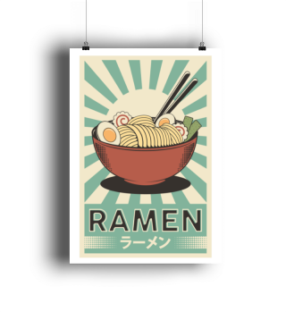 Retro Japanese Ramen Poster