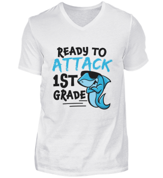 Ready To Attack 1st Grade Shark