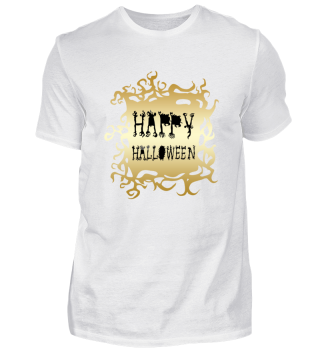 T-Shirt Halloween Gold Logo