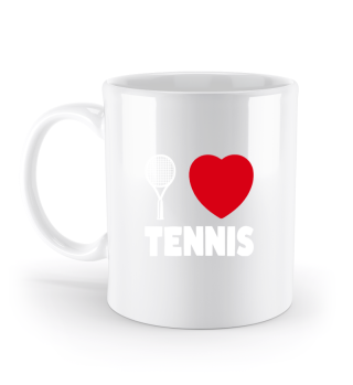 I love Tennis Herz Sport Liebe