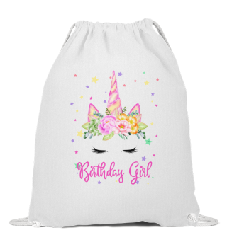Birthday Girl! Unicorn Lashes design Gift