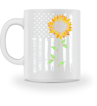 Be Sunflower American Flag