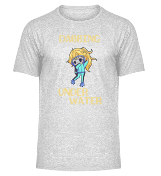 Divers dabbing water girl gift