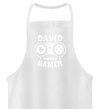 DAVID Legendary Gamer - Personalized Name Gift