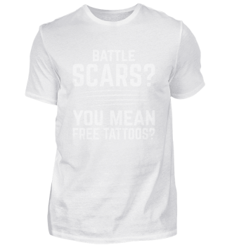 Awesome Scars Design Quote Battle Scars 