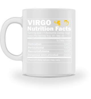 Virgo Nutrition Facts Zodiac Sign