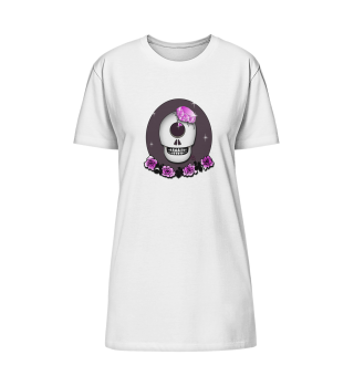 Totenkopf Rosa - Shirtkleid