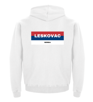 Leskovac City in Serbian Flag Colors