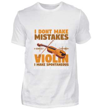 Ich mache keine Fehler Geige T-Shirts