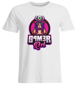 Gamer Girl Esport Team Logo Label Gift