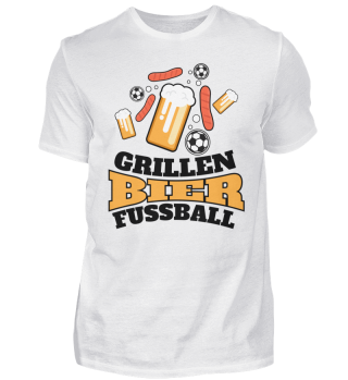 Grillen Bier und Fußball