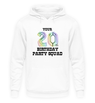 Your 20th Birthday Party Squad Group Photo Guest Outfit