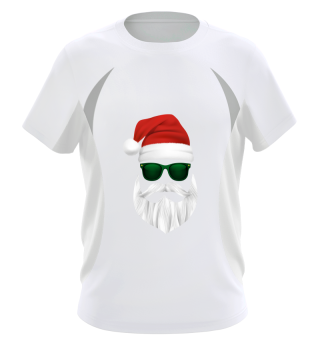Hipster Santa Claus With Sunglasses Funny Gift for Christmas
