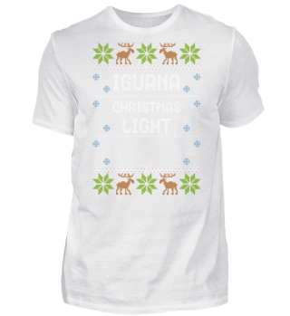 Iguana Christmas Light