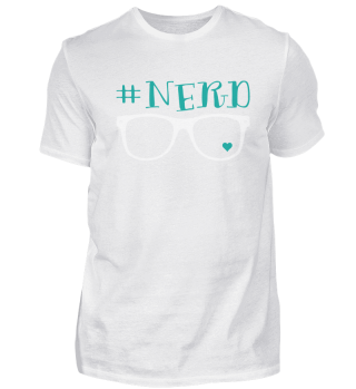 Nerd Hashtag Geek Brille Cooles Geschenk
