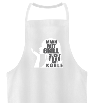 Man with grill looking for woman with co