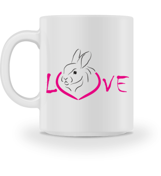 Tasse-Kaninchen-liebe