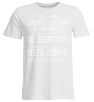 Offizielles 50.Geburtstags T-Shirt Limited Editon