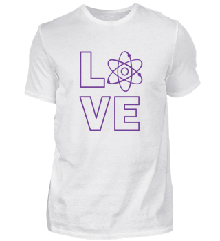 Love Wissenschaft Physik Atom Geschenk