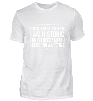 Ich bin schwarz Geschichte T-Shirt
