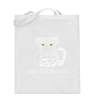 save the planet, leopard, Bags & Mugs
