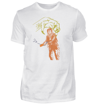 T-shirt mit Zombie und Kralle Herren Damen Tshirt 
