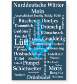Poster Norddeutsche Wörter