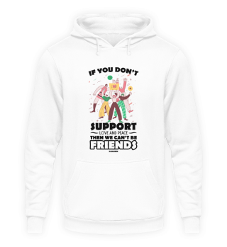 Friends peace party dancing gift