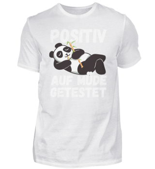 Positiv auf Müde getestet Pandas Fun
