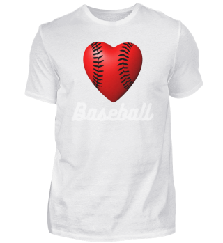 Valentines Day Baseball Heart