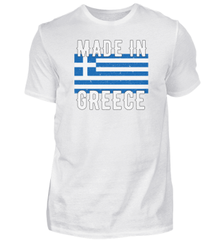 Made In Greece Griechische Flagge Retro Vintage