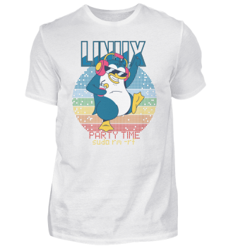 Linux Party Sudo Root Geek Admin Penguin Nerd Programmer