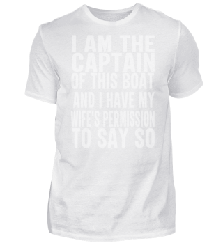 Mens Funny Boating Captain Saying Husban