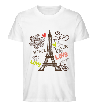 Eiffel Tower Love Paris Bicycle Heart Parisians
