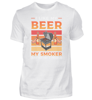 I Like Beer And My Smoker And Maybe 3 People design Vintage