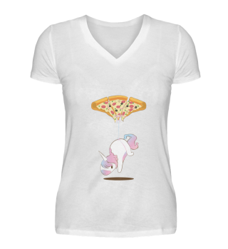 Unicorn Einhorn Pepperoni Pizza T-Shirt