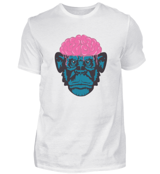 Gehirn Affe Gorilla Smart Pop Art