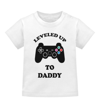 Leveled Up To Daddy Video Game Controller Funny