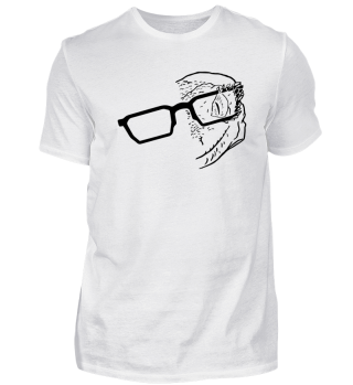 Gecko mit Brille, Nerd T-Shirt