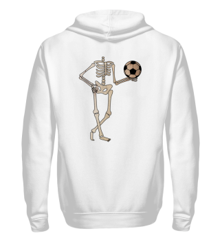 skeleton with soccer ball / Halloween