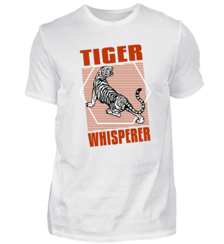 tiger whisperer hipster t-shirt