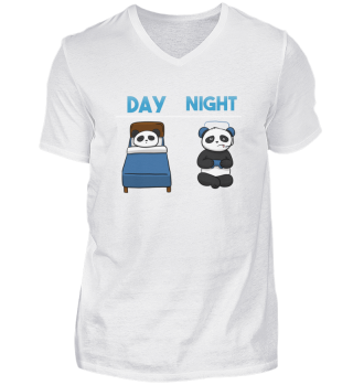 Day Night Gaming Panda Gamer Fun Kid Chi