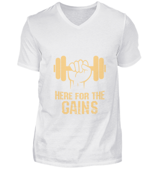 Cool Here For The Gains gift