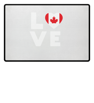 I love LOVE Canada Flag Flag Heart